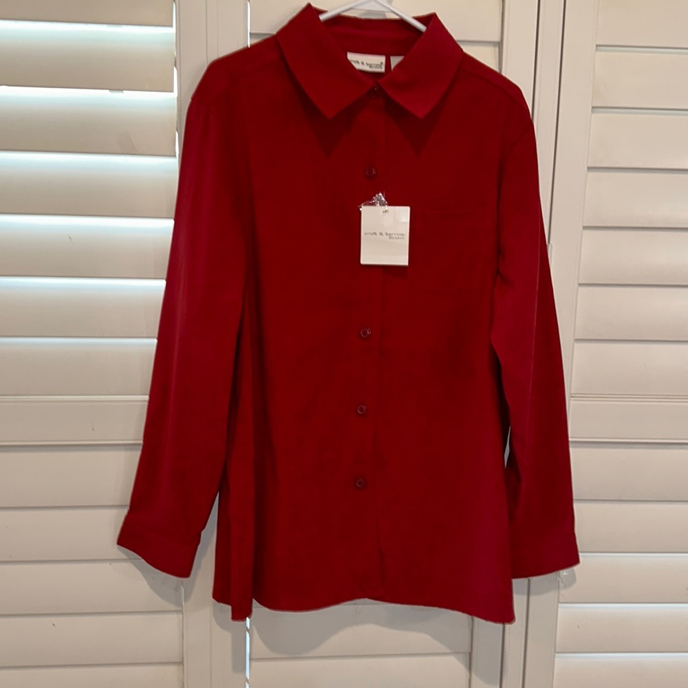 Button-down Red Shirt, XL